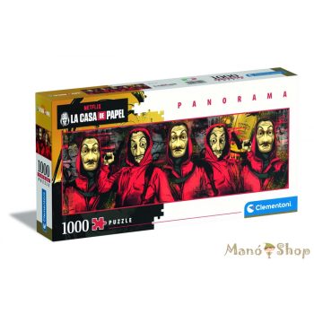   Clementoni - La Casa de Papel - A nagy pénzrablás 1000 db-os panoráma puzzle 
