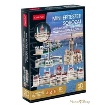   CubicFun - 3D puzzle magyar építészet- Mini magyar épületek