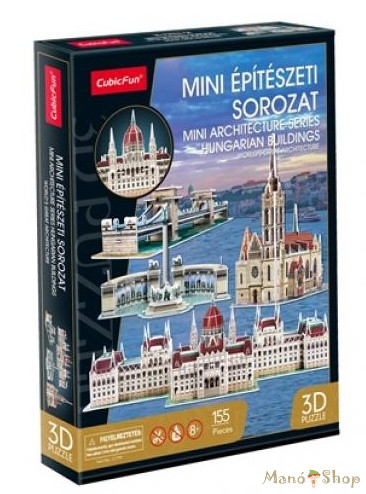 CubicFun - 3D puzzle magyar építészet- Mini magyar épületek