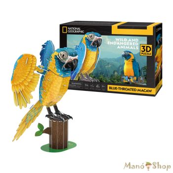 Cubic Fun - 3D Puzzle National Geographic - Kéktorkú ara
