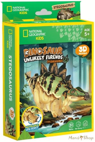 CubicFun - 3D puzzle - National Geographic - Mini Sztegoszaurus 
