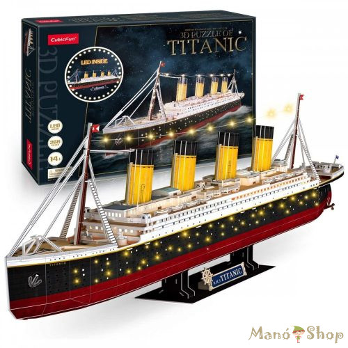CubicFun - 3D puzzle Titanic exkluzív led-es
