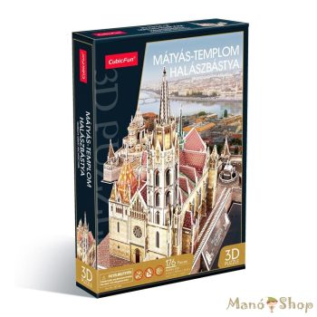   CubicFun - 3D puzzle magyar építészet-Mátyás templom-Halász bástya