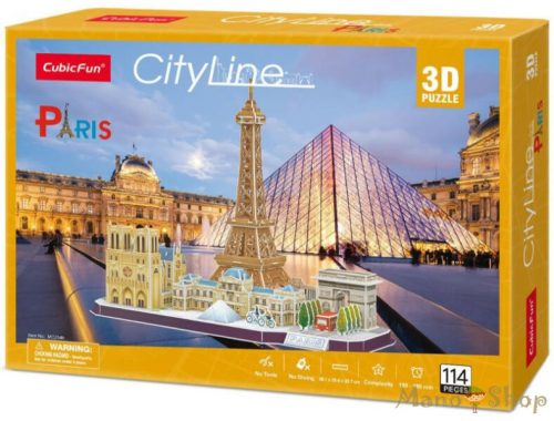 CubicFun - 3D Puzzle City Line: Párizs