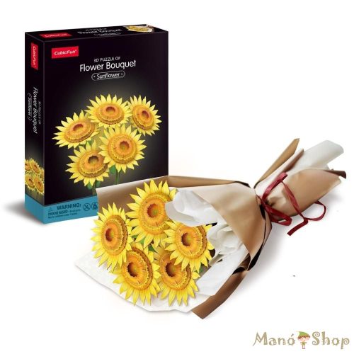 CubicFun - 3D puzzle - Napraforgó csokor