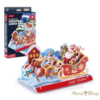 CubicFun - 3D puzzle Mikulás szán