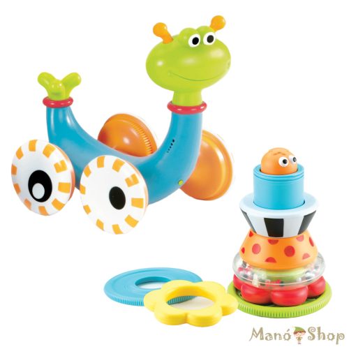 Yookidoo Crawl 'N' Go Snail – Mászást Segítő, Zenélő Csiga és Golyópálya