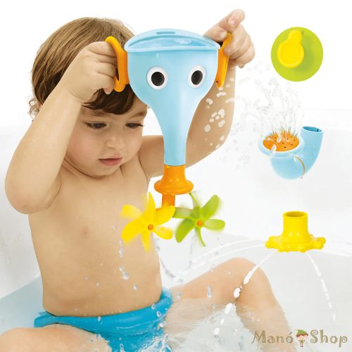 Yookidoo - Mókás elefántos tölcsér fürdőjáték (kék)