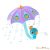 Yookidoo - Vízzel tölthető páva esernyő - Lila