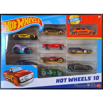 Hot Wheels kisautók 10 db-os szett