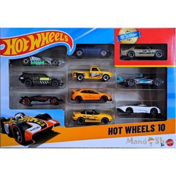 Hot Wheels kisautók 10 db-os szett