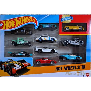 Hot Wheels kisautók 10 db-os szett