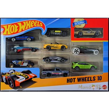 Hot Wheels kisautók 10 db-os szett
