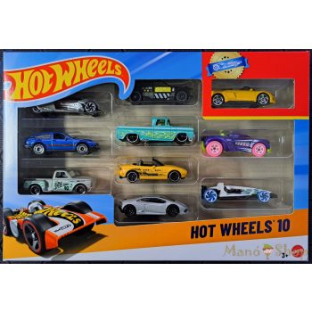 Hot Wheels kisautók 10 db-os szett
