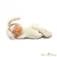 Anne Geddes baba: Fehér nyuszi, 23 cm