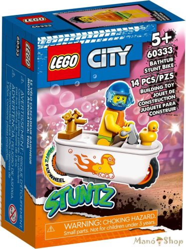 LEGO City - Fürdőkádas kaszkadőr motorkerékpár