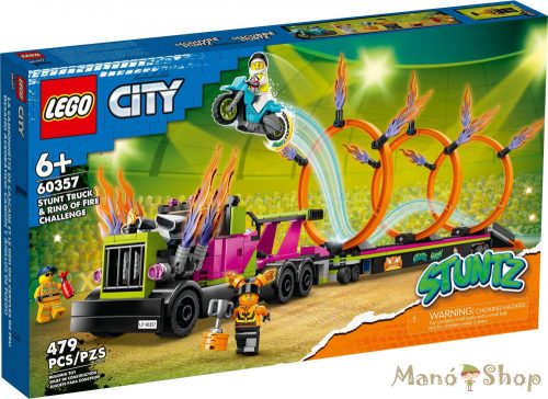 LEGO City - Kaszkadőr járgány és tűzgyűrű kihívás