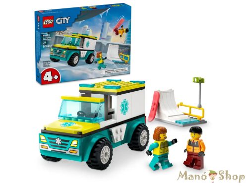 LEGO® City - Mentőautó és snowboardos
