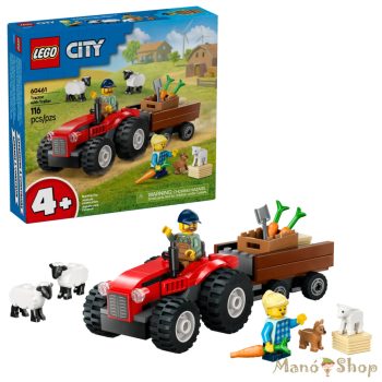 LEGO® City - Piros traktor utánfutó és juhok (60461)