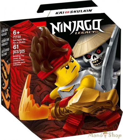  LEGO Ninjago - Hősi harci készlet - Kai vs Skulkin 71730