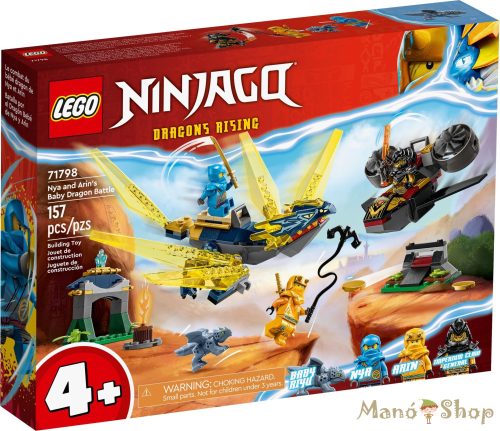 LEGO NINJAGO - Nya és Arin csatája a kis sárkány ellen