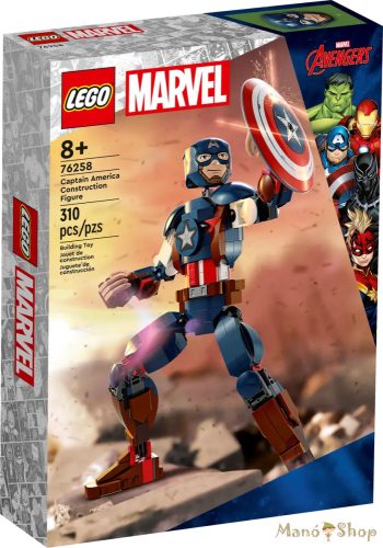 LEGO Super Heroes - Amerika Kapitány építőfigura