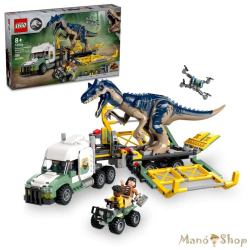 LEGO® Jurassic World - Dinóküldetések: Allosaurust szállító kamion 76966