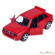 Majorette : Lancia Delta HF Integrale piros fém kisautó nyitható ajtókkal 1/64