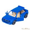 Majorette : Lancia Delta HF Integrale világoskék fém kisautó nyitható ajtókkal 1/64