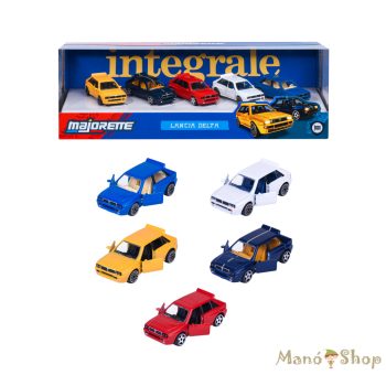   Majorette : Lancia Delta HF Integrale 5 db-os fém kisautó ajándékszett 1/64