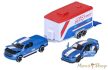 Majorette - Racing Deluxe Trailer - Ford F-150 Raptor + Ford Mustang GT