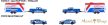 Majorette - Racing Deluxe Trailer - Ford F-150 Raptor + Ford Mustang GT