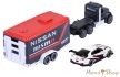 Majorette - Racing Deluxe Trailer - Mack Granite + Nissan GT-R nismo GT3