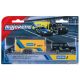 Majorette: Racing Deluxe Trailer: Land Rover Defender 110 + Toyota GR Supra