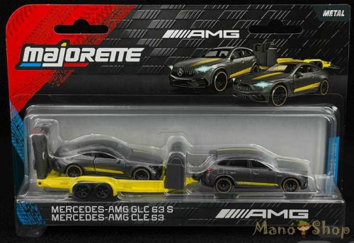 Majorette - Mercedes AMG Deluxe Trailer - GLC 63 S & CLE 53
