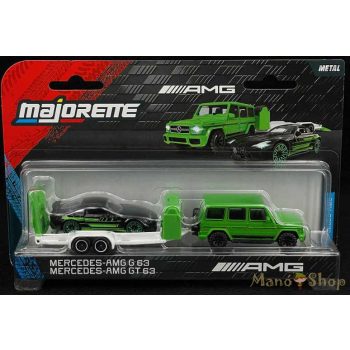 Majorette - Mercedes AMG Deluxe Trailer - G 63 & GT 63