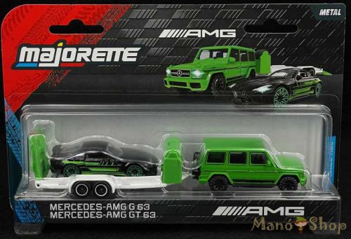 Majorette - Mercedes AMG Deluxe Trailer - G 63 & GT 63