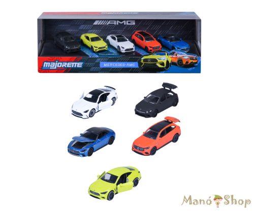 Majorette : Mercedes-AMG 5 darabos fém kisautó ajándékszett (Mercedes-AMG 5 Pieces Giftpack)