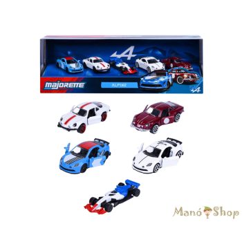   Majorette : Alpine 5 darabos fém kisautó ajándékszett (Alpine 5 Pieces Giftpack)