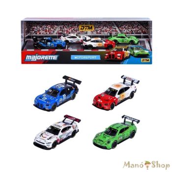 Majorette DTM Motorsport 4 darabos fém kisautó ajándékszett díszcsomagolásban 8502105013