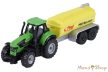 Majorette: City Trailer: Deutz-Fahr traktor Fliegl tartálykocsi utánfutóval