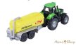 Majorette: City Trailer: Deutz-Fahr traktor Fliegl tartálykocsi utánfutóval