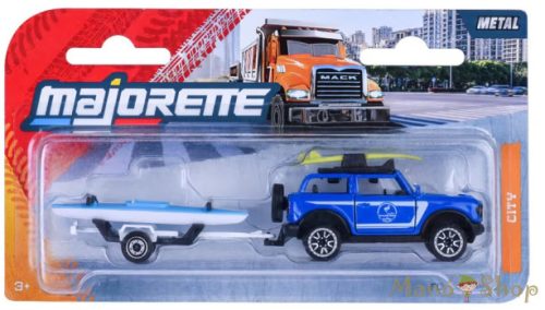 Majorette: City Trailer: Mack Granite billencs teherautó utánfutóval