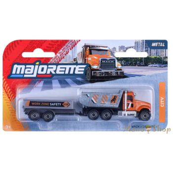   Majorette: City Trailer: Mack Granite billencs teherautó utánfutóval