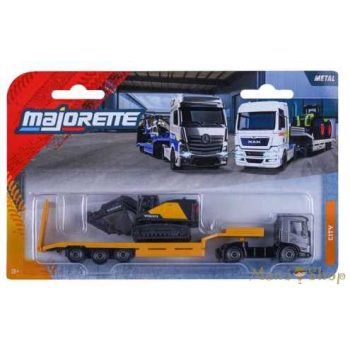   Majorette: City Transporter - Volvo kamion lánctalpas kotrógéppel