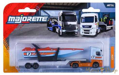 Majorette: City Transporter - Mercedes-Benz Actros Hajószállító