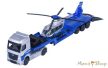 Majorette: City Transporter – Mercedes-Benz Actros Rendőrségi helikopterszállító