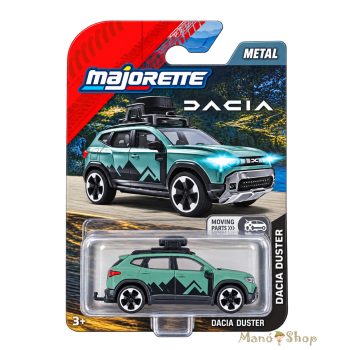 Majorette Dacia Duster zöld fém kisautó nyitható csomagtartóval 8503100002