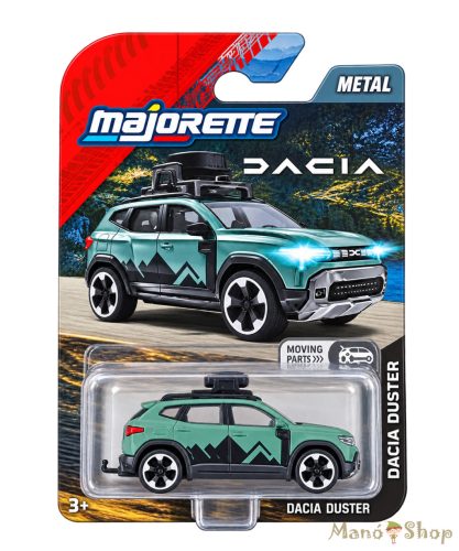 Majorette Dacia Duster zöld fém kisautó nyitható csomagtartóval 8503100002