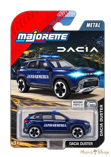 Majorette Dacia Duster Jandarmeria rendőrségi fém kisautó nyitható csomagtartóval 8503100002